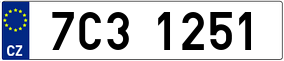 Trailer License Plate